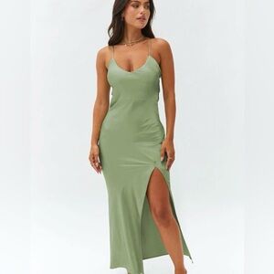 Beginning Boutique Sage Maxi Dress